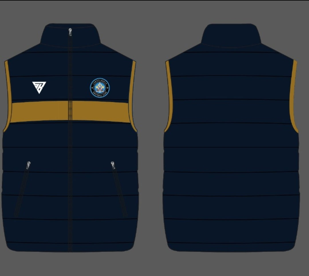 Christchurch FC Navy Blue Gilet