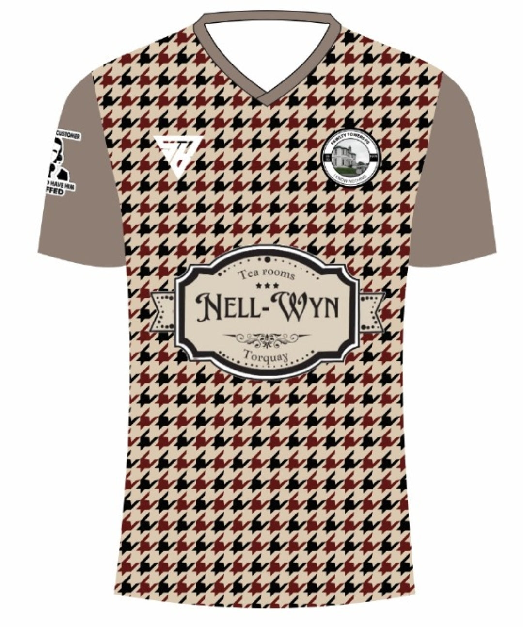 Fawlty towers inspired football shirt
