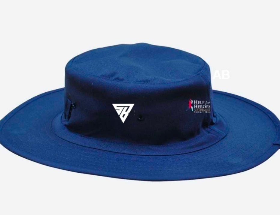 Help For Heros Cricket Club Players Wide Brim Hat