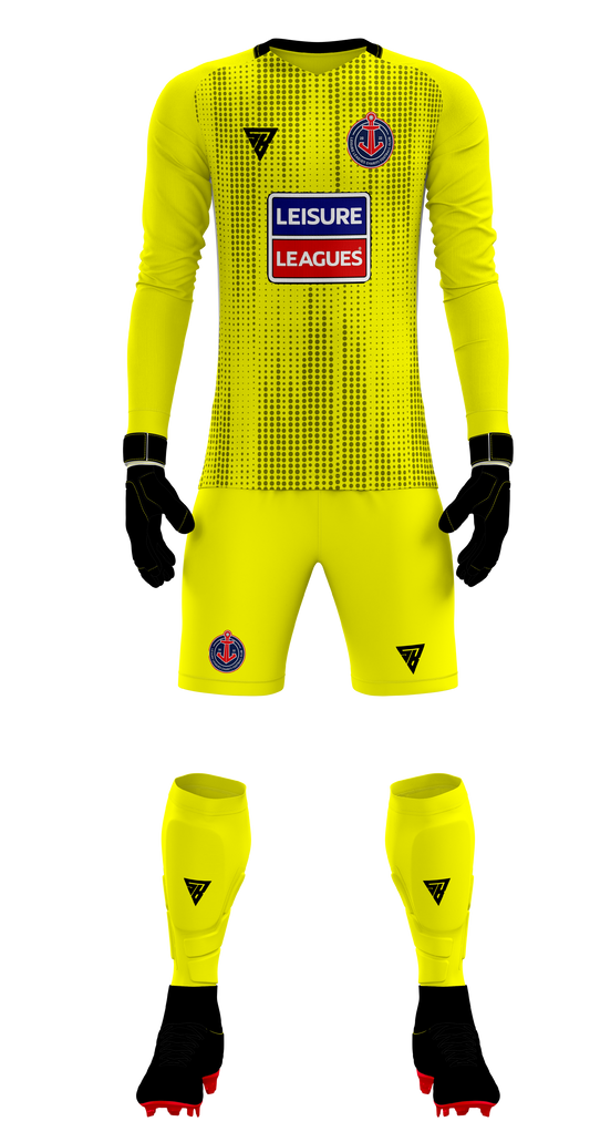 Leisure league yellow goalkeeper kit