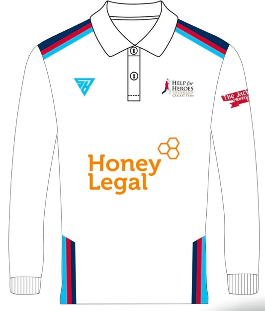 Help For Heros Cricket Shirt Long Sleeve Shirt