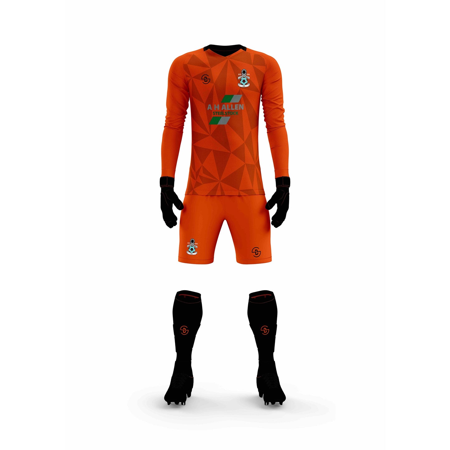 TS Sports Mens Orange GK Kit
